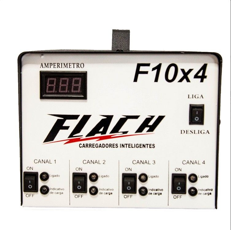 CARREG BAT FLACH F10. AUTO 4X 10A/H 12V A...