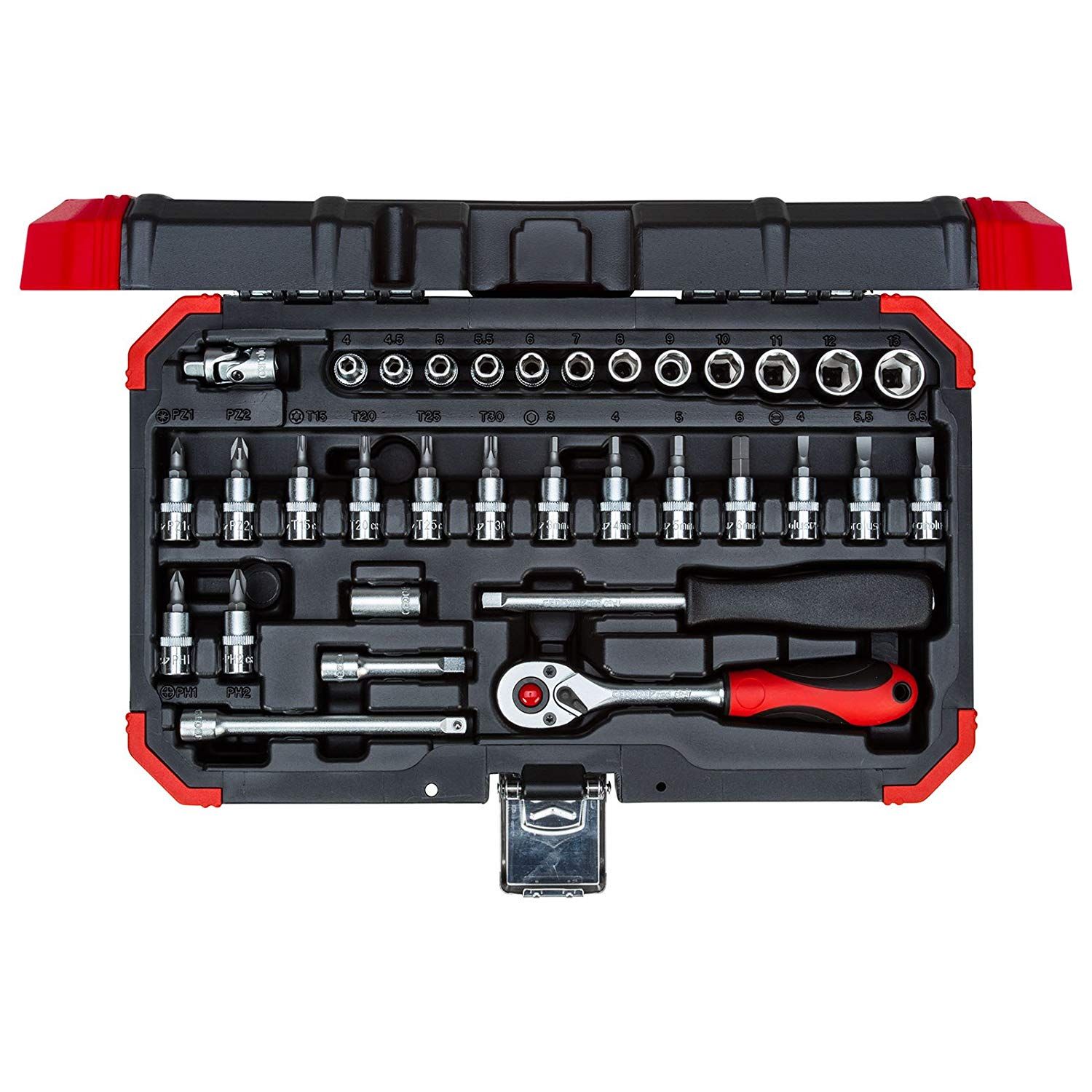 JG SOQ SEXT GEDORE RED ENC1/4 4-13MM 33P